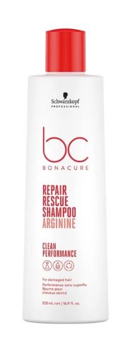 Schwarzkopf Bonacure Clean Performance Repair Rescue regeneráló sampon, 500 ml