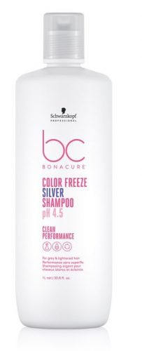 Schwarzkopf Bonacure Clean Performance Color Freeze Silver hamvasító sampon, 1 l