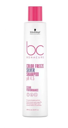 Schwarzkopf Bonacure Clean Performance Color Freeze Silver hamvasító sampon, 250 ml