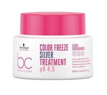 Schwarzkopf Bonacure Clean Performance Color Freeze Silver hamvasító pakolás, 200 ml