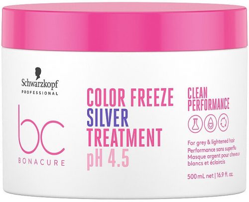 Schwarzkopf Bonacure Clean Performance Color Freeze Silver hamvasító pakolás, 500 ml