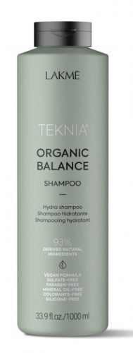 Lakmé Teknia Organic Balance szulfátmentes tápláló sampon, 1000 ml