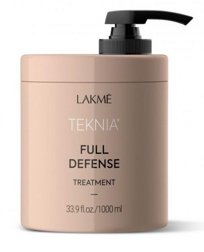 Lakmé Teknia Full Defense védő pakolás igénybevett hajra, 1000 ml