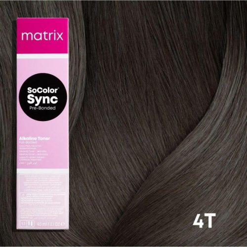 Matrix SoColor Sync Pre-Bonded ammóniamentes hajszínező 4T