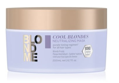 Schwarzkopf Blondme Cool Blondes pakolás hideg szőke hajra, 200 ml