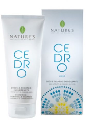 Nature's Cedro Man energetizáló tusfürdő és sampon, 200 ml