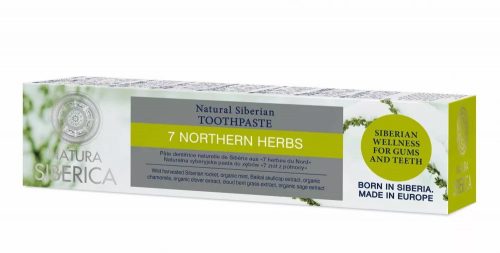 Natura Siberica 7 Northern Herbs natúr gyógynövényes fogkrém, 100g