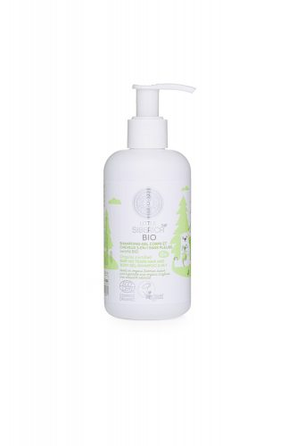 Natura Siberica Little Siberica 2 az 1-ben KönnyMentes bio babasampon és fürdető, 250  ml