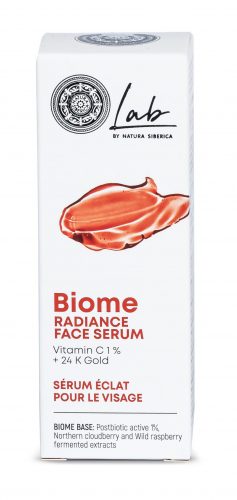 Lab biome Radiance C-vitaminos arcszérum 24k arannyal, 30 ml