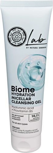 Natura Siberica Lab Biome hidratáló micellás tisztító gél Hialuronsav + B5 provitamin, 140 ml