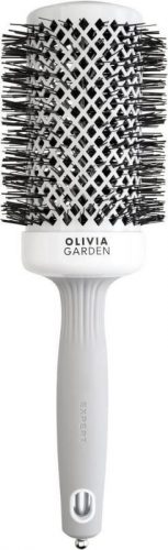 Olivia Garden Expert Blowout Shine White ezüst körkefe 55