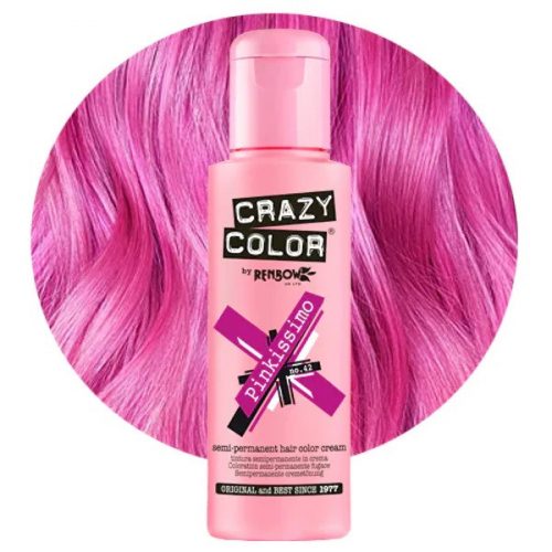 Crazy Color hajszínező krém Pinkissimo 42, 100 ml