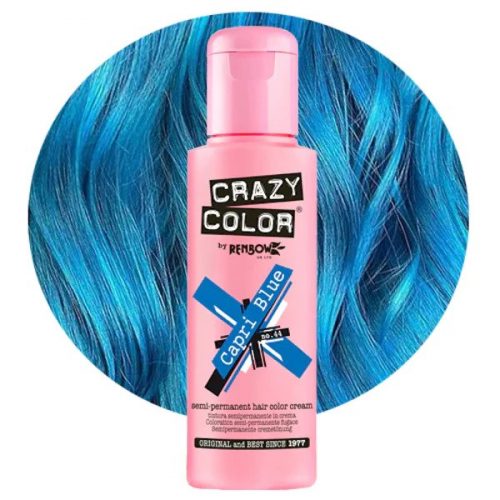 Crazy Color hajszínező krém Capri Blue 44, 100 ml