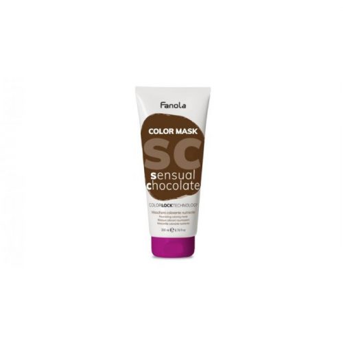 Fanola Color Mask színező hajpakolás, Sensual Chocholate, csokoládé barna, 200 ml