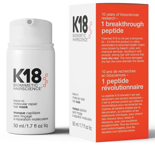 K18 Biomimetic Hairscience Leave-in Molecular Repair hajmegújító maszk, 50 ml