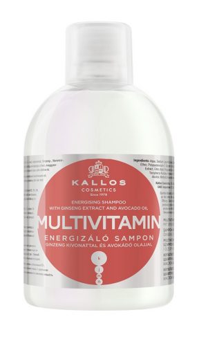 Kallos Multivitamin energizáló sampon ginzeng kivonattal és avokádó olajjal, 1 l