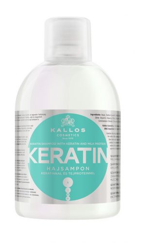 Kallos Keratin sampon keratinnal és tejproteinnel, 1 l