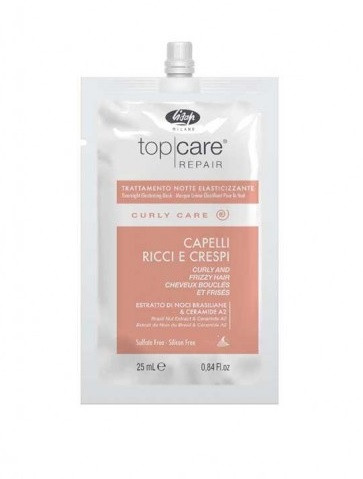 Lisap Top Care Repair Curly Care éjszakai hajpakolás göndör és száraz hajra, 25 ml