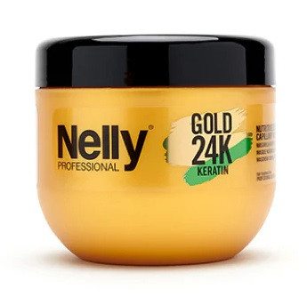 Nelly 24K tápláló hajpakolás búzaproteinnel és keratinnal, 500 ml