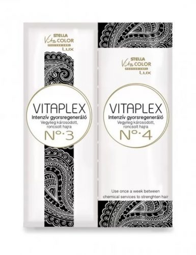 Stella Vitacolor Lux Vitaplex Step intenzív, gyorsregeneráló 3+4 lépés, 2x10 ml