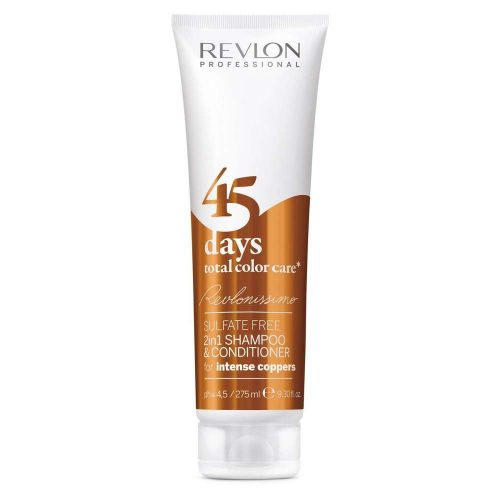 Revlon 45 Days Intense Coopers szulfátmentes sampon rezes-vörös hajra, 275 ml