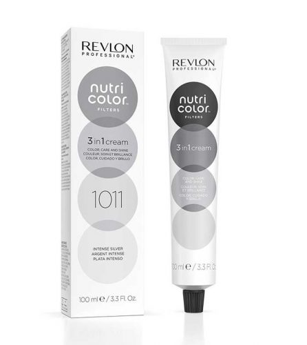 Revlon Nutri Color Creme színező hajpakolás 1011 Intenzív ezüstszürke, 100 ml