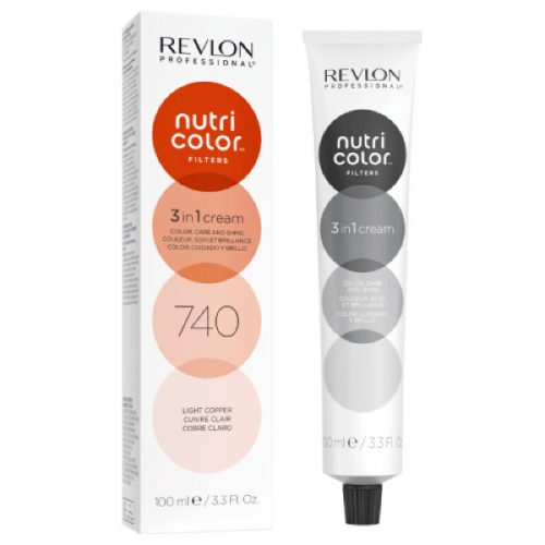 Revlon Nutri Color Creme színező hajpakolás 740 Világos rezes, 100 ml