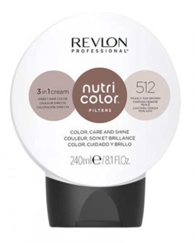 Revlon Nutri Color Creme színező hajpakolás 512, gyöngyházfényű hamvasbarna, 240 ml