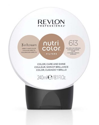 Revlon Nutri Color Creme színező hajpakolás 613 arany hamvas barna, 240 ml