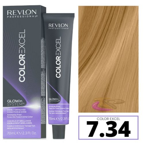 Revlon Color Excel Glowin System hajszínező 7.34