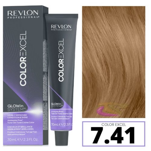 Revlon Color Excel Glowin System hajszínező 7.41