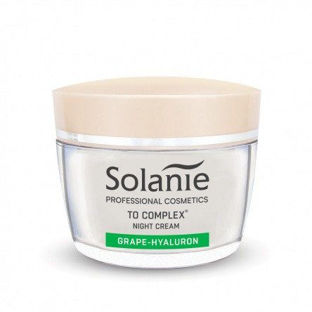 Solanie Szőlő-hialuron éjszakai krém TO complex-szel, 50 ml