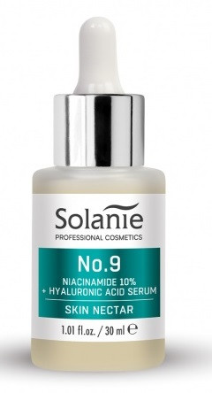 Solanie Skin Nectar No.9 Niacinamid 10% + Hialuronsav szérum, 30 ml