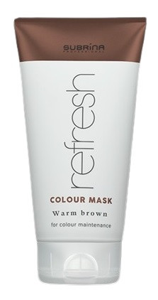 Subrina Refresh Colour hajszínező pakolás, Warm Brown, 150 ml