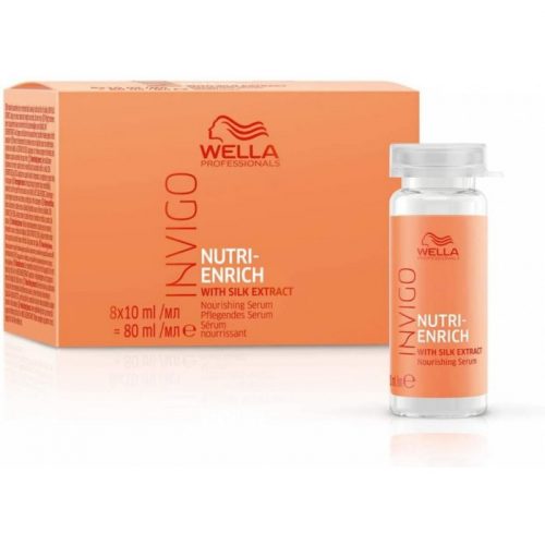 Wella Professionals Invigo Nutri Enrich tápláló szérum roncsolt hajra, 8x10 ml